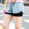 Adidas 2 In 1 Chill Shorts Color Block Breathable Comfortable Stylish Sports Shorts Women Shorts Blue DZ7879