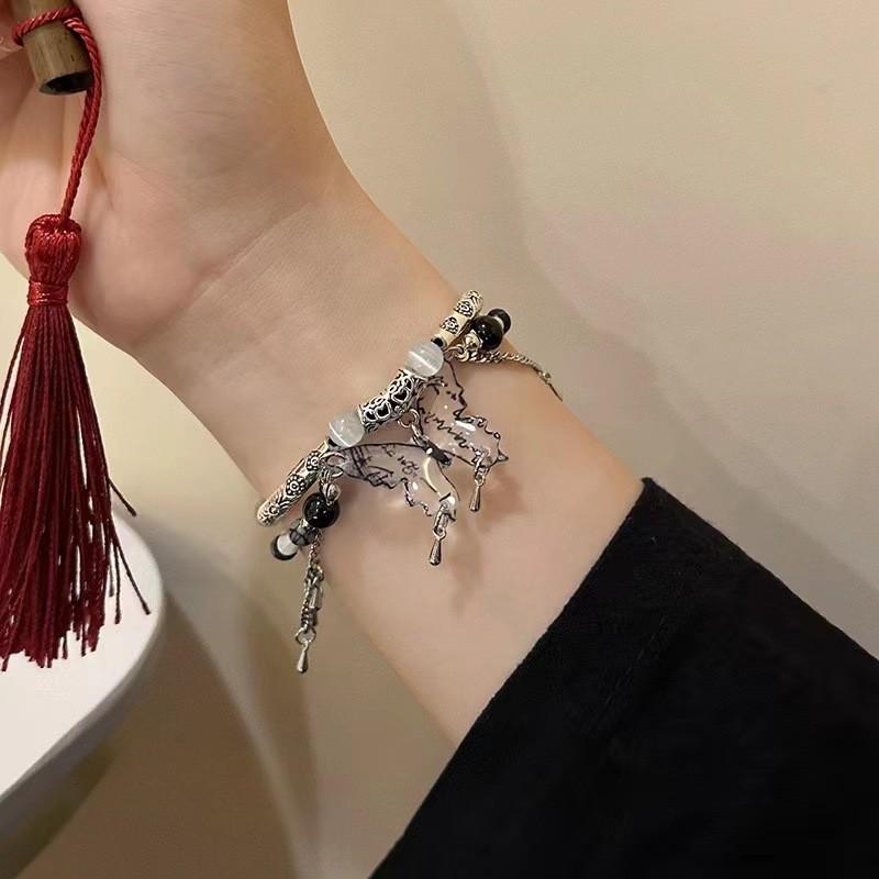 Alloy Double Chic Layer Bracelet For Women New Chinese Jewelry Style