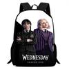 2 Wednesday 2 School Bag High Definition Printing Casual Multi-Functional Backpack