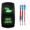 1 Pc Green 12V/24V Rocker Toggle Switch With Jump Wire for Car Boat Truck Marine Yacht Trailer Tractor Jeep YJ JK Vans SXS Battery Switches5