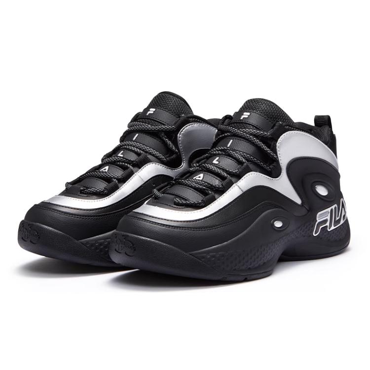 Fila Fusion GH3 1997 Tênis de Basquete Retrô Masculino Preto Prata T12M513225FBS