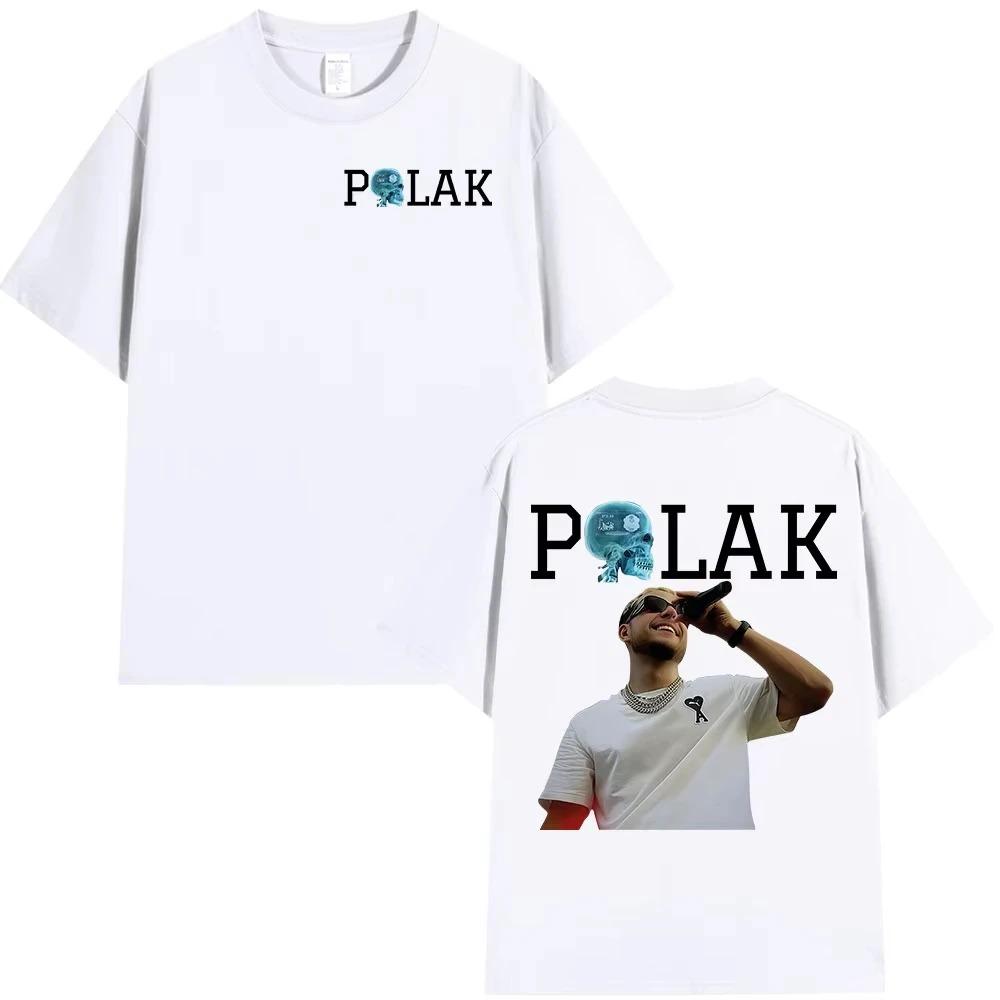 Rapper PLK Porträt Grafiken 100% Baumwolle Musik T-Shirt 2026 Neues Sommer Hip Hop Unisex Belüftend Kurzarmhemd Fan Geschenke