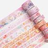 9 Rolls Mystic Gold Washi Tape Set Wide Gold Silver Foil Masking Tape Adhesive Decorative Stickers for Arts DIY Crafts