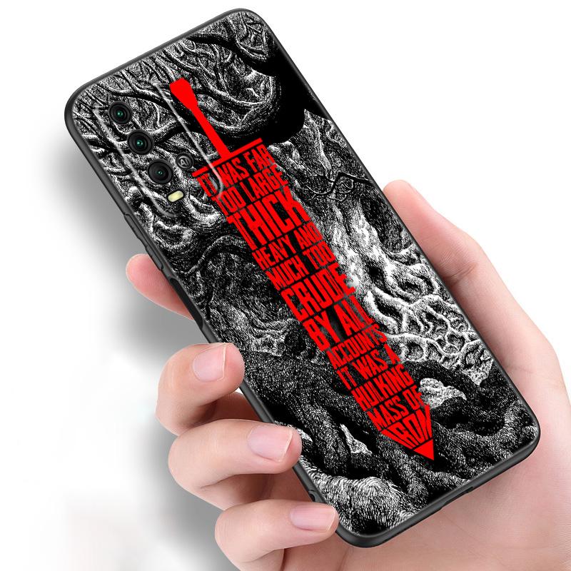 Anime Berserk Guts Silicone Phone Case For Xiaomi Redmi Note 11 10 9 8 Pro 11T 10T 10S 9S 8T 9 9A 9C 9T Black Cover Coque Funda