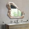 European creative irregular decorative mirror entrance special-shaped wall hanging light luxury bathroom vanity mirror