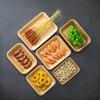 20pcs Disposable Rectangular Plates Household Commercial Food Grade Kraft Paper Tray  Snacks Fried Chicken Cake Salad Plate