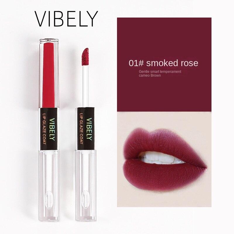 

VIBELY Двусторонняя глазурь для губ с антипригарным покрытием Watery Mirror Lip Glaze Raincoat Набор помад для губ