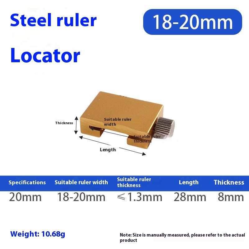 

1/2Pcs Carpentry Steel Ruler Positioning Limit Block Measuring Marking Gauge Protable Accurate Positioning Woodworking Tools A1