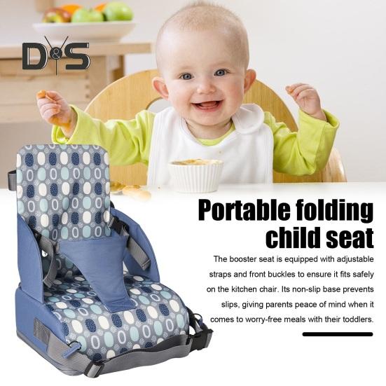 Fotelik dla malucha, oddychający, kuchenny fotel z oparciem, regulowanymi paskami i poduszką, przenośny stół jadalny, podwyższone siedzisko dla rodziny