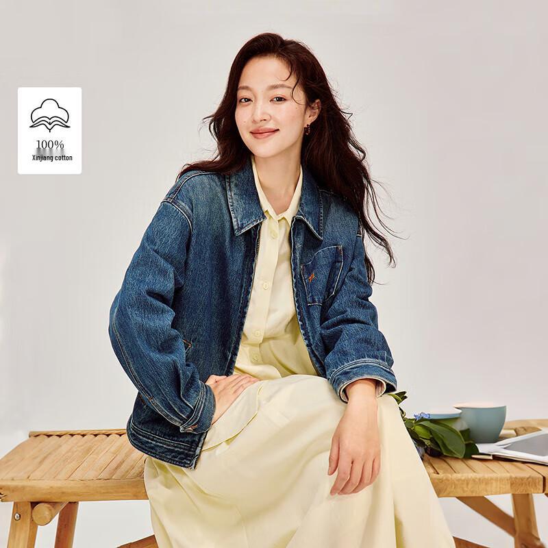 

Женская джинсовая куртка INMAN в стиле ретро с эффектом варки, на молнии XL