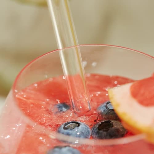 Peach&life Eco-Friendly, Beautiful Straws, Sustainable, Reusable, BPA-Free, Plastic-Free, Stylish Straw (Clear Glass)