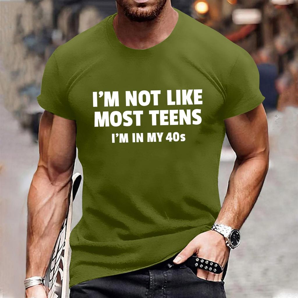 Men'S Fashionable T-Shirt Street Casual Short Sleeved Clothing