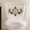 Self-adhesive Funny Cartoon Pet Toilet Stickers Waterproof Oil-proof for Bathroom Home Shop Decor