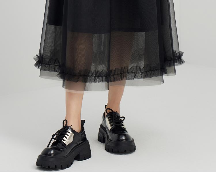 French Style Mesh A-Line Skirt for Girls