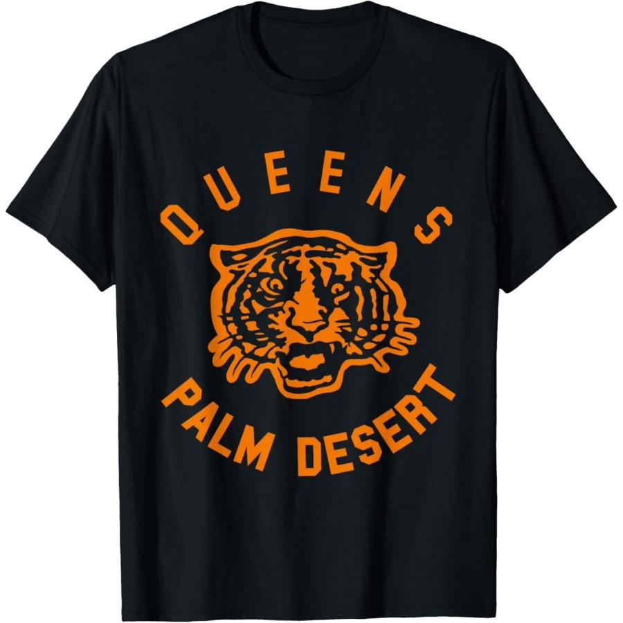 Official Queens Of The Stone Age Tiger Palm Desert T-Shirt XXXXXL чёрный