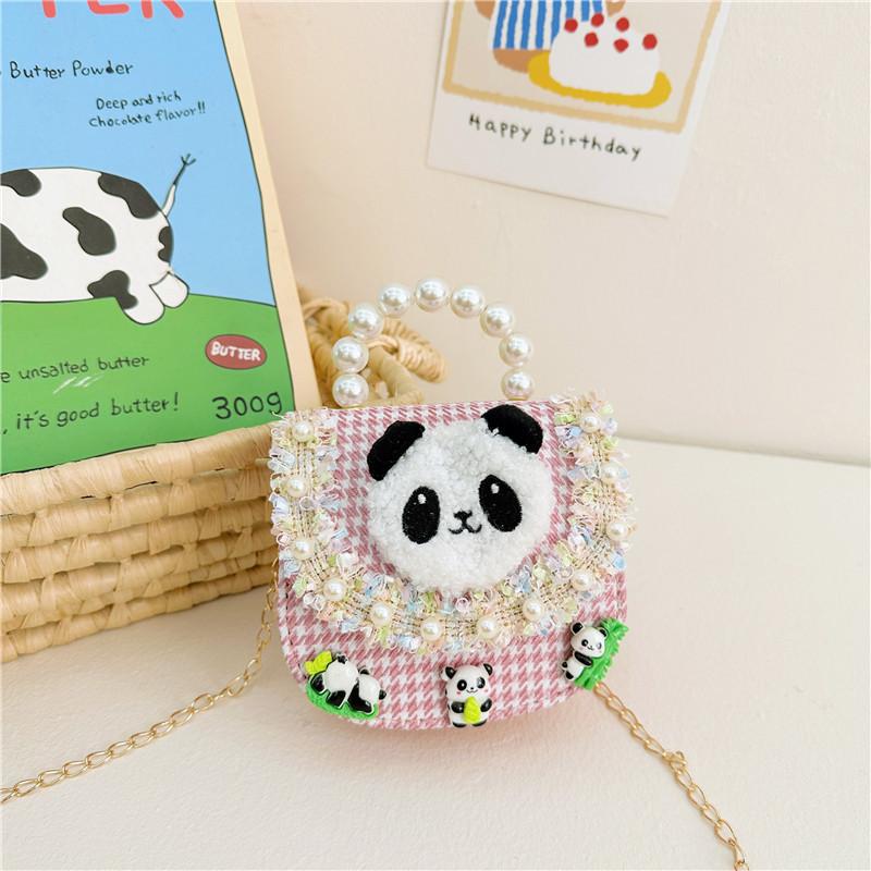 Charming Animal Print Crossbody Bag For Kids With Beaded Elements In Various Colors