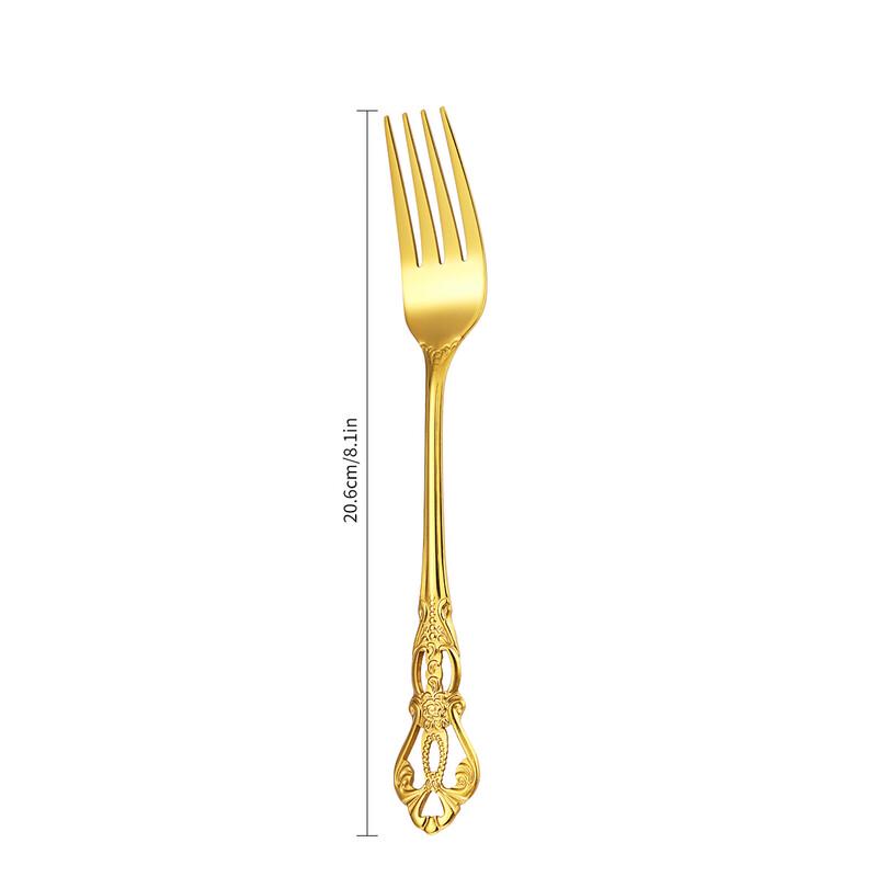 Retro Hollow Relief Dinner Forks