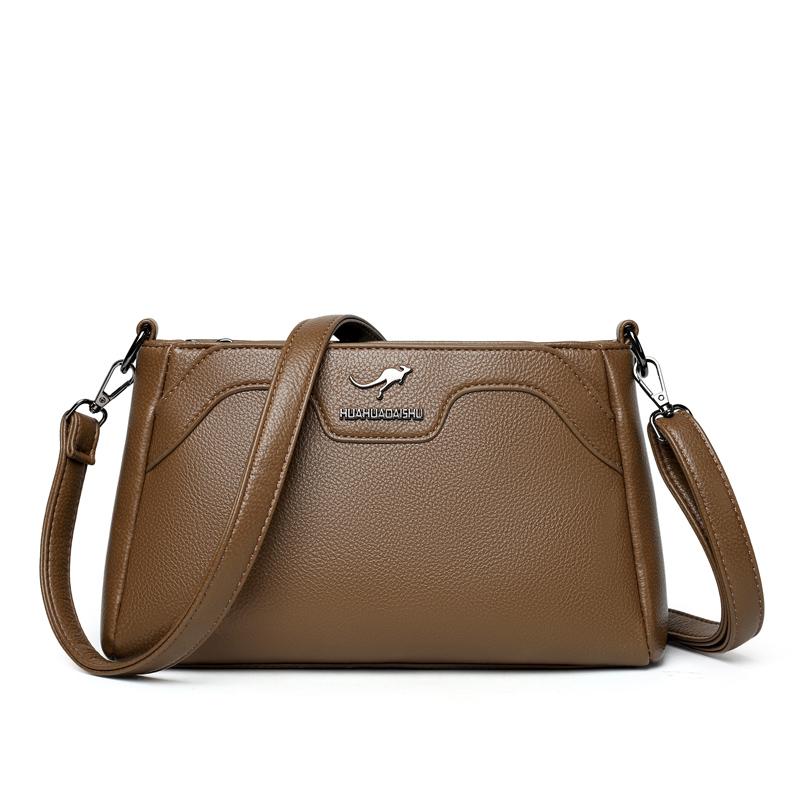 Женская сумка ПУ Сумка через плечо Маленькая квадратная сумка Сумка на плечо Мамина сумка хаки