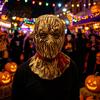 Comfortable Halloween Masque Scarecrow Latex Adult Full Head Horror Costume Scary Cosplay for Party Masquerade Accessory