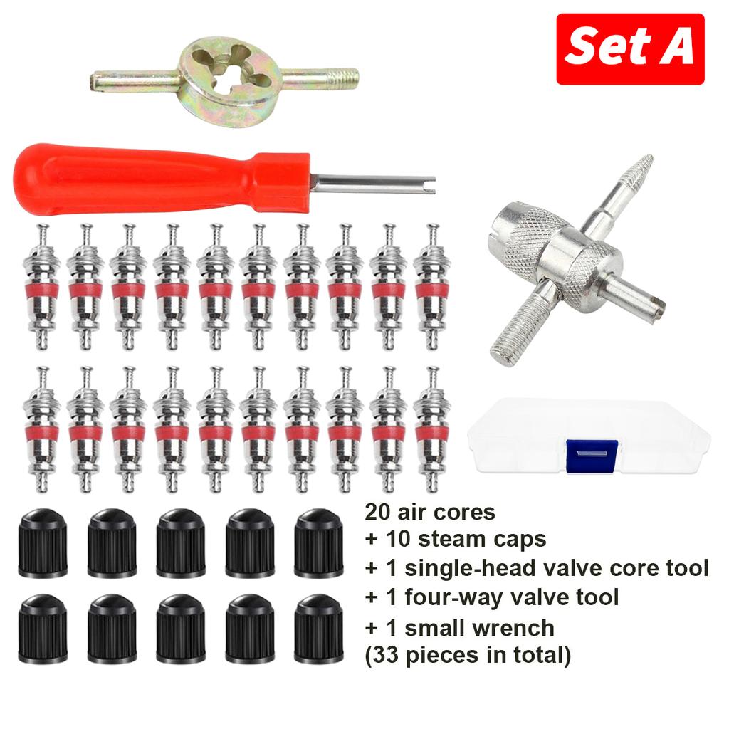 Car Bicycle Slotted Handle Tire Valve Stem Core Remover Screwdriver Tire Repair Install Tool Kit Auto Motorcycle Accessories