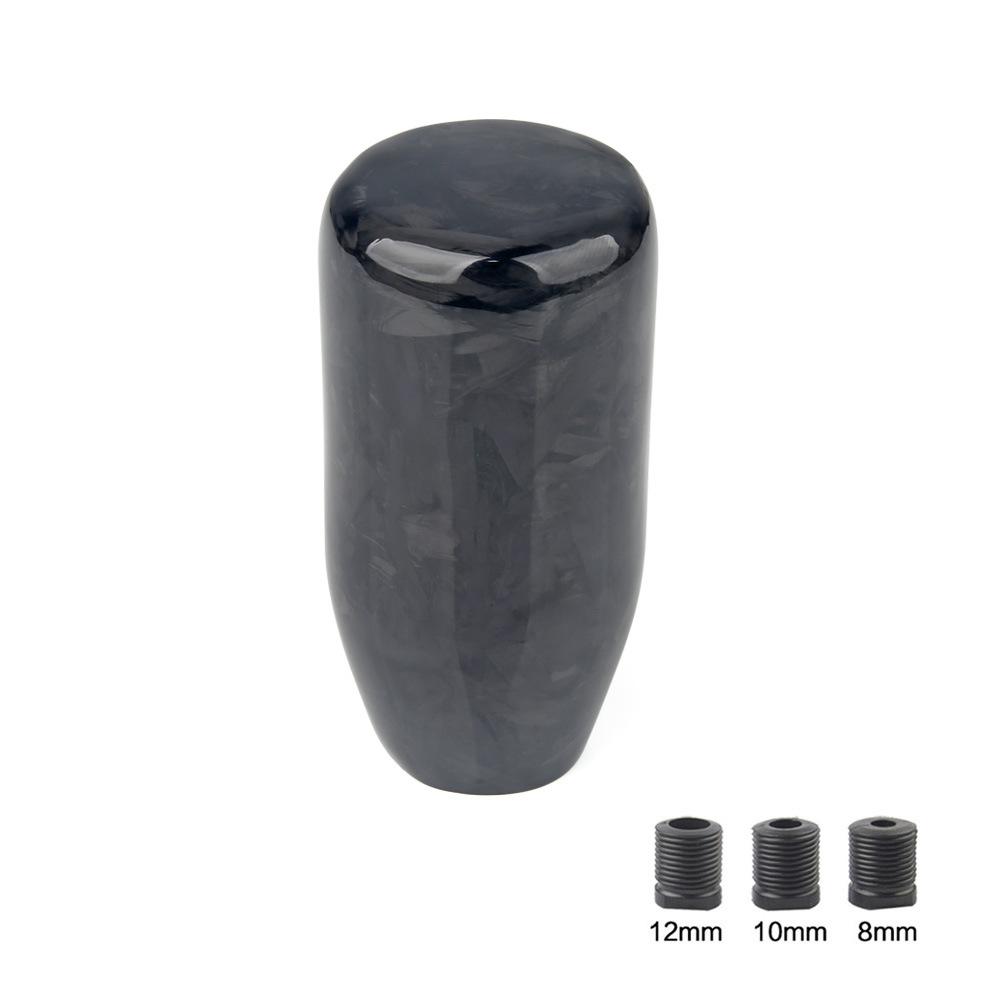 Racing Carbon Fiber Gear Shift Knob Universal Automotive Manual Shifter Stick Head Oval Shape Style Car Interior Upgrade