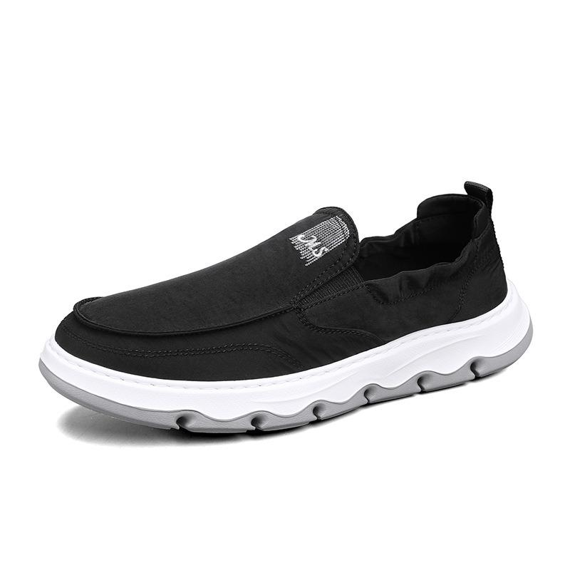 Men s Slip-on Nylon Casual Shoes Lightweight Comfortable Soft Sole Breathable Footwear 39