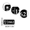 Custom Metal Frosty Flake House Number Sign, Personalized Outdoor Address Plaque, Wall Decor