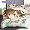 Scientific Railgun Pattern Bedding Quilt Set Quilt Cover Pillowcase Home Decoration Birthday Gift (1 * duvet cover + 2 * pillowcase, without core)