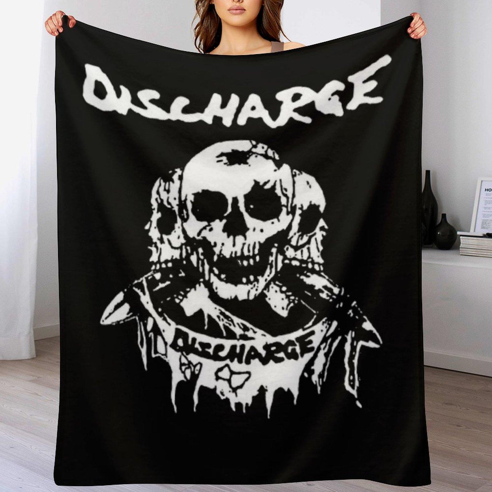 

discharge band punk Classic Throw Blanket All Season Soft Lightweight Blanket for Home 102x76cm(40x30in)