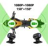Waterproof Motorcycle Camera Recorder Touch Screen WiFi Dual 1080P Full HD Motor DVR Dash Cam Black GPS Box