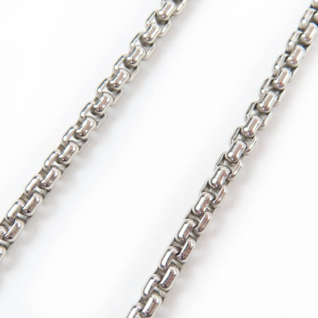 Excellent HERMES Necklace Meli Melo H logo Pendant Silver Women Used