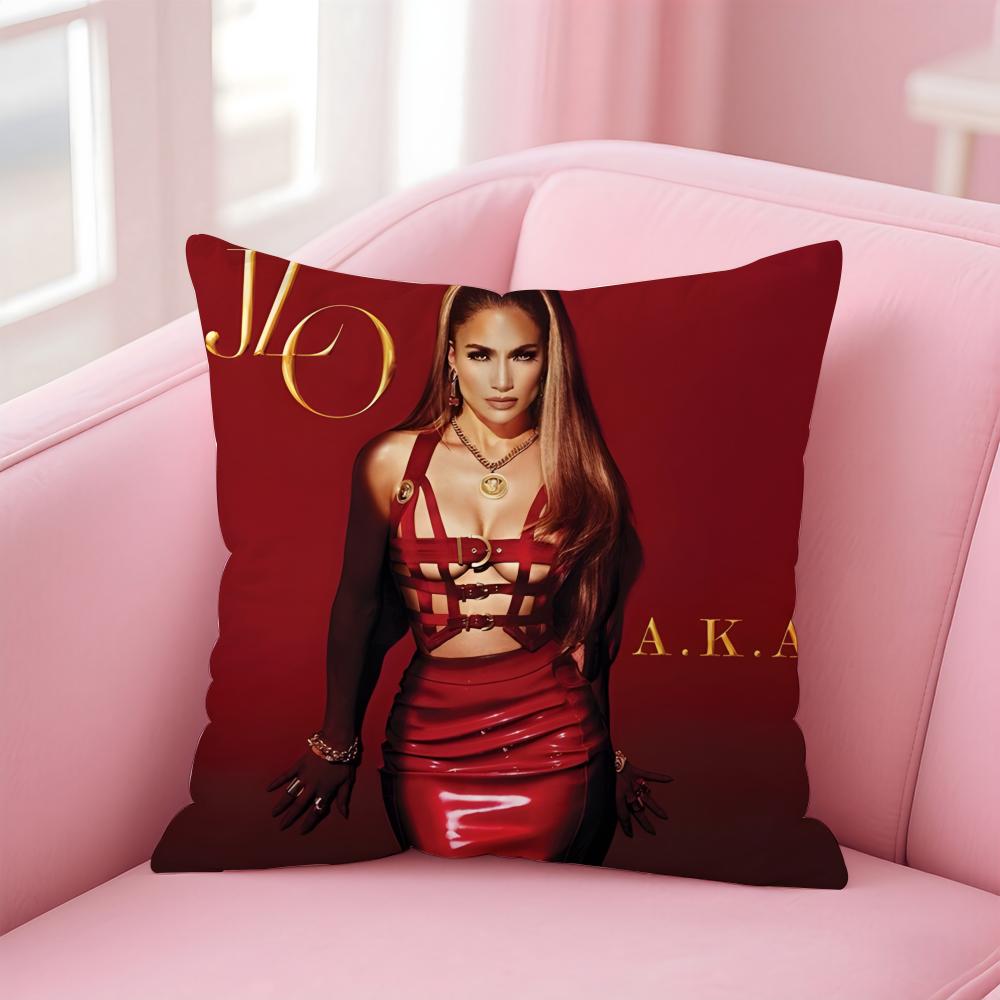 Jennifer L-Lopez Singer Cushion Cover Comfortable Reversible Pillow Cover Ideal For Car Sofa Bedroom & Beyond