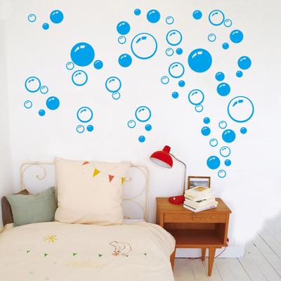 Carta da Parati Rimovibile Cerchio di Bolle Adesivo Murale per Finestra del Bagno Casa Fai da Te Decalcomanie in PVC KTY
