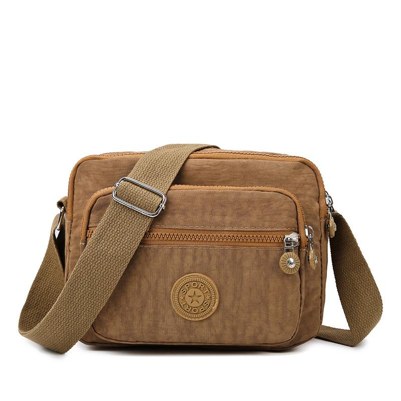 Single shoulder women's bag, large capacity, simple and waterproof crossbody bag, lightweight and casual, wide shoulder strap, small square bag