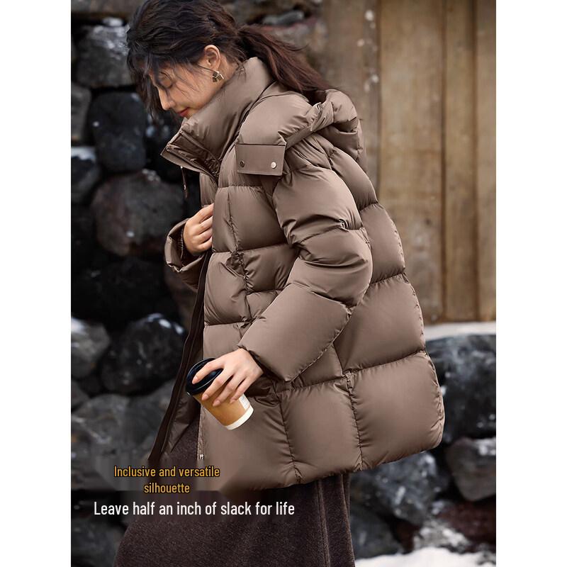 XWI Women's Lightweight Hooded Winter Down Jacket