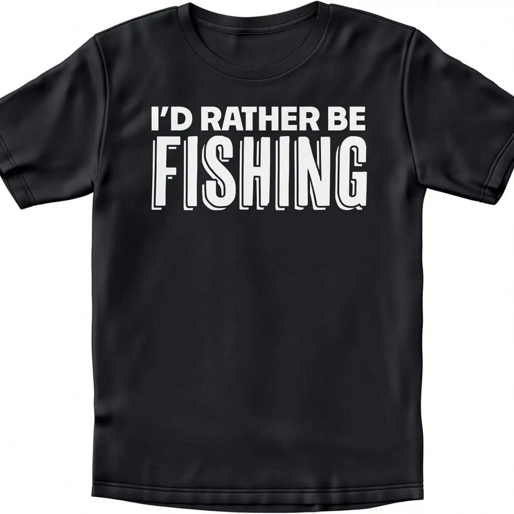 Id Rather Be Playing Fishing T Shirt For S S, Funny Fishing Shirts Fish Angling Rens Gifts