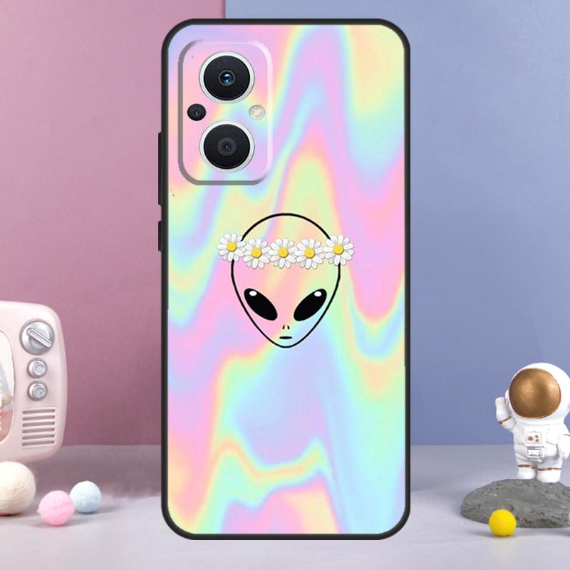Cartoon Alien Funda For OPPO Reno 13 F 11F 12F 14F 10 11 12 14 Pro 7 8 Lite OPPO Find X6 X5 X8 X9 Pro Case