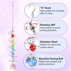 Creative 3D Crystal Rotate Sun Catcher Hangings Decorative Sun Catcher Wind Chime Colorful Rainbow Maker Window
