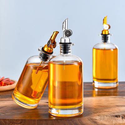 350/500ML Olivenöl Spenderflasche Ölspender Kontrolltopf Essig Präzisionsflasche mit Ausguss
