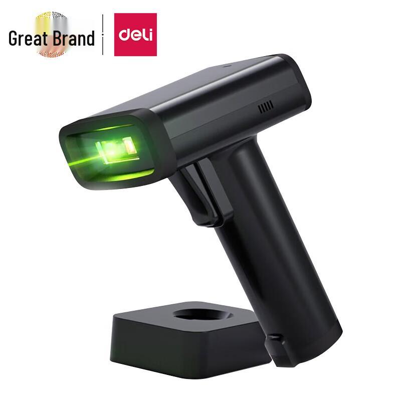 Deli 14970W Wireless 1D/2D Barcode Scanner