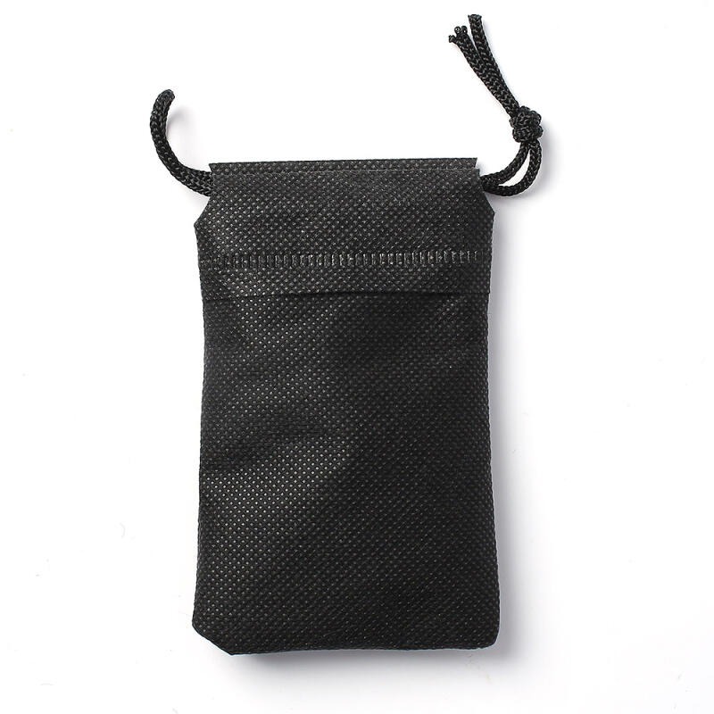 Одноразовый нетканый мешок на завязке набор 50 шт 12x15см черный 3290₽