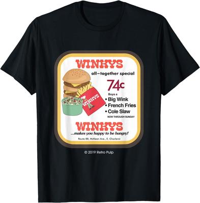 Winky's Hamburger Winkys Pittsburgh Restaurant Tee Shir T-Shirt