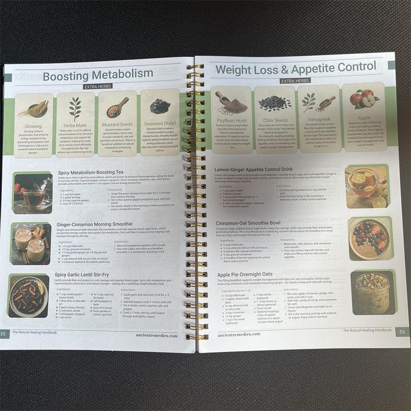 Books The Natural Handbook Bound for Herbal Remedies And Natural Recipes By Ancient Book Handbooks
