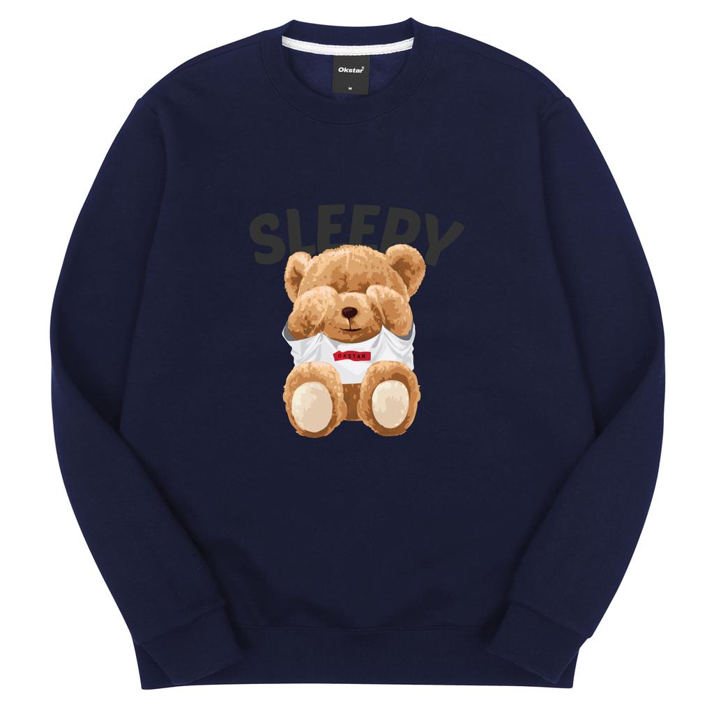 OKSTAR Sleepy Teddy Bear Double-Sided Sweatshirt (Type C)