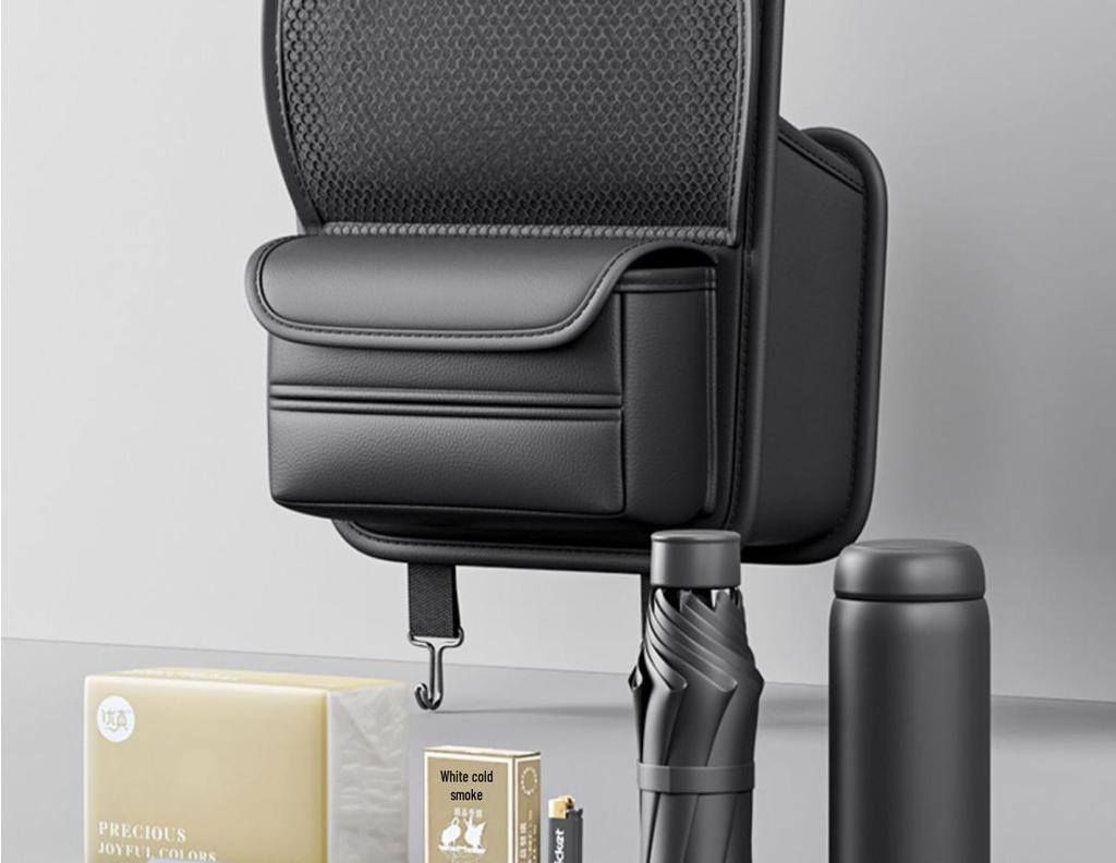 Car Seat Back Organizer with Tray & Tissue Box