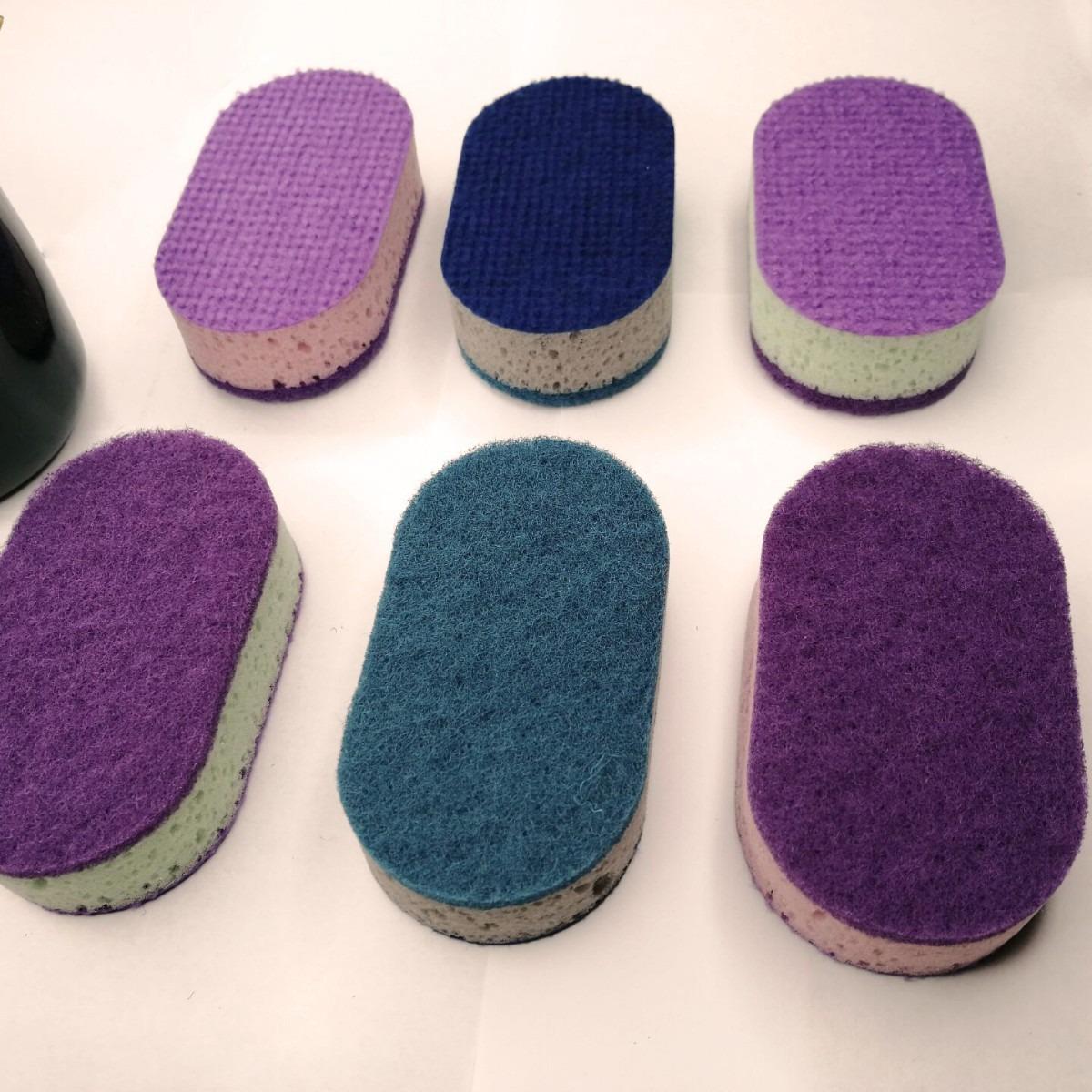 Очень большая, очень толстая, двусторонняя бытовая губка для уборки - Впитывающая губка для мытья посуды и чистящая губка