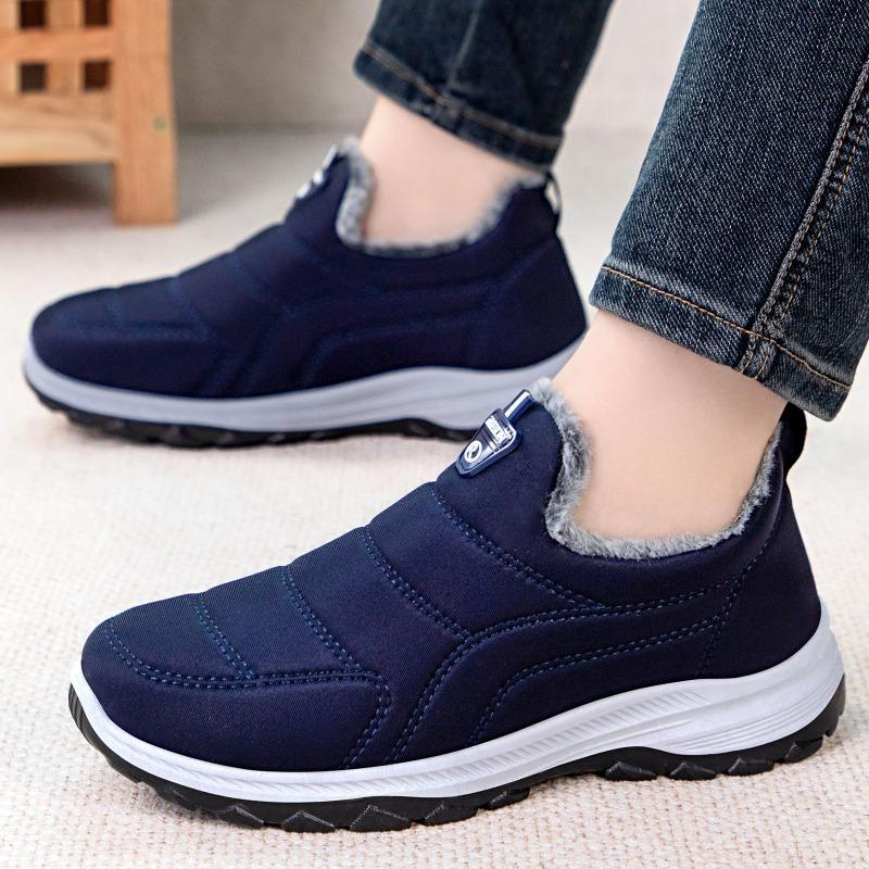 Cotton Shoes Men's New Warm and Cold-proof Men's Shoes Large Size Couple Cotton Boots Piled Thickened Short Boots Thick-soled Snow Boots
