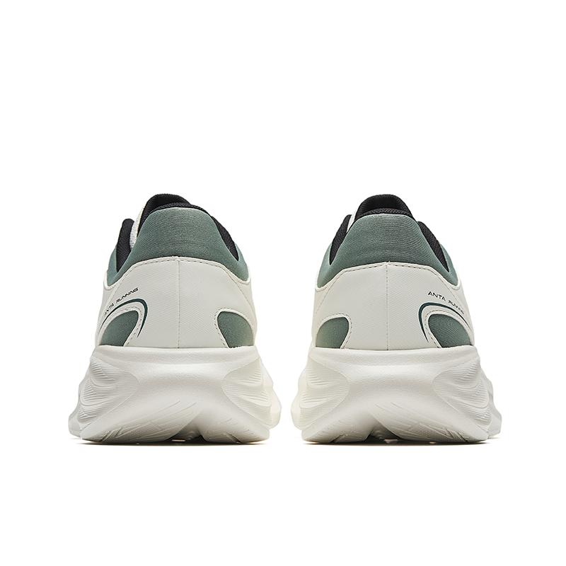 Anta Star Cloud 2 Wear resistant, Lightweight, Breathable, And Non slip. Low Top Casual Running Shoes Men's White Green Sneakers 912535505-1