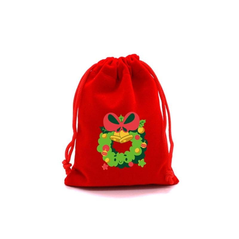 10Pcs Practical Drawstring Storage Pouches Jewelry Packaging Case for Holiday