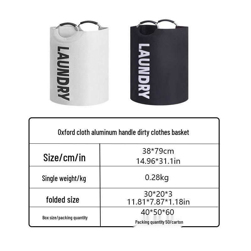 Foldable Large Capacity Oxford Cloth Laundry Hamper for Bathroom